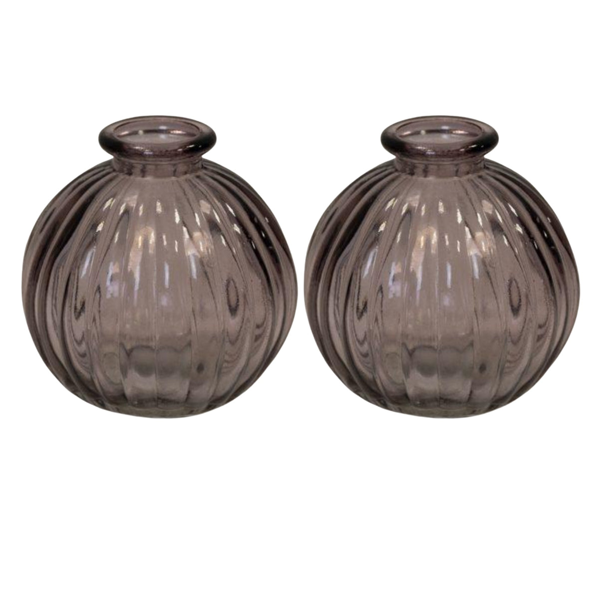 Satchville Glass Round Bottle Vases - Various Colours