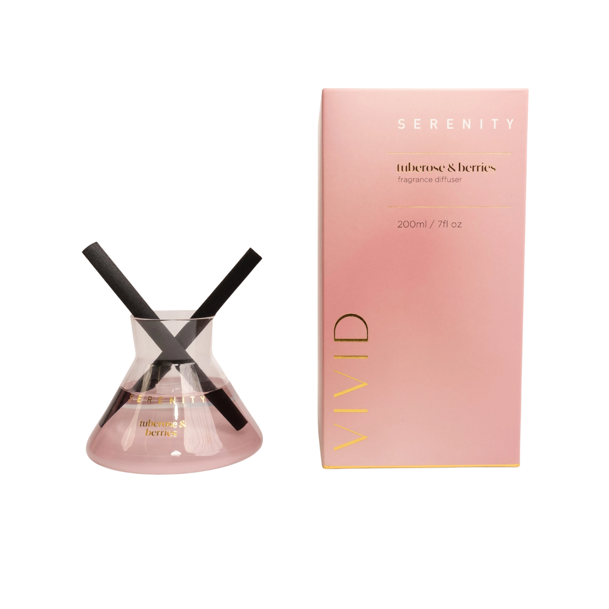 Serenity Vivid Collection 200ml Reed Diffusers - Tuberose & Berries