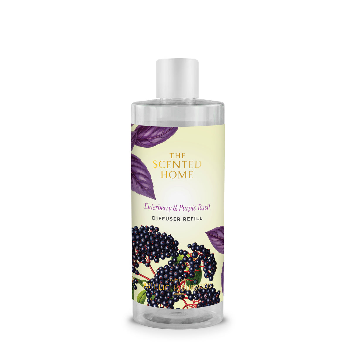 Ashleigh & Burwood New Scented Home Diffuser Fragrance Refill 300ml - Elderberry & Purple Basil