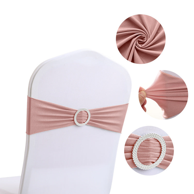 Stretch Chair Cover Band with Buckle Slider - Various Colours