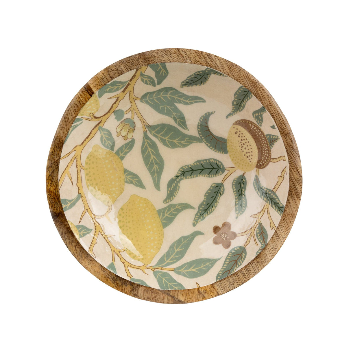 Vintage Fruit Design Large Mango Wood Dish