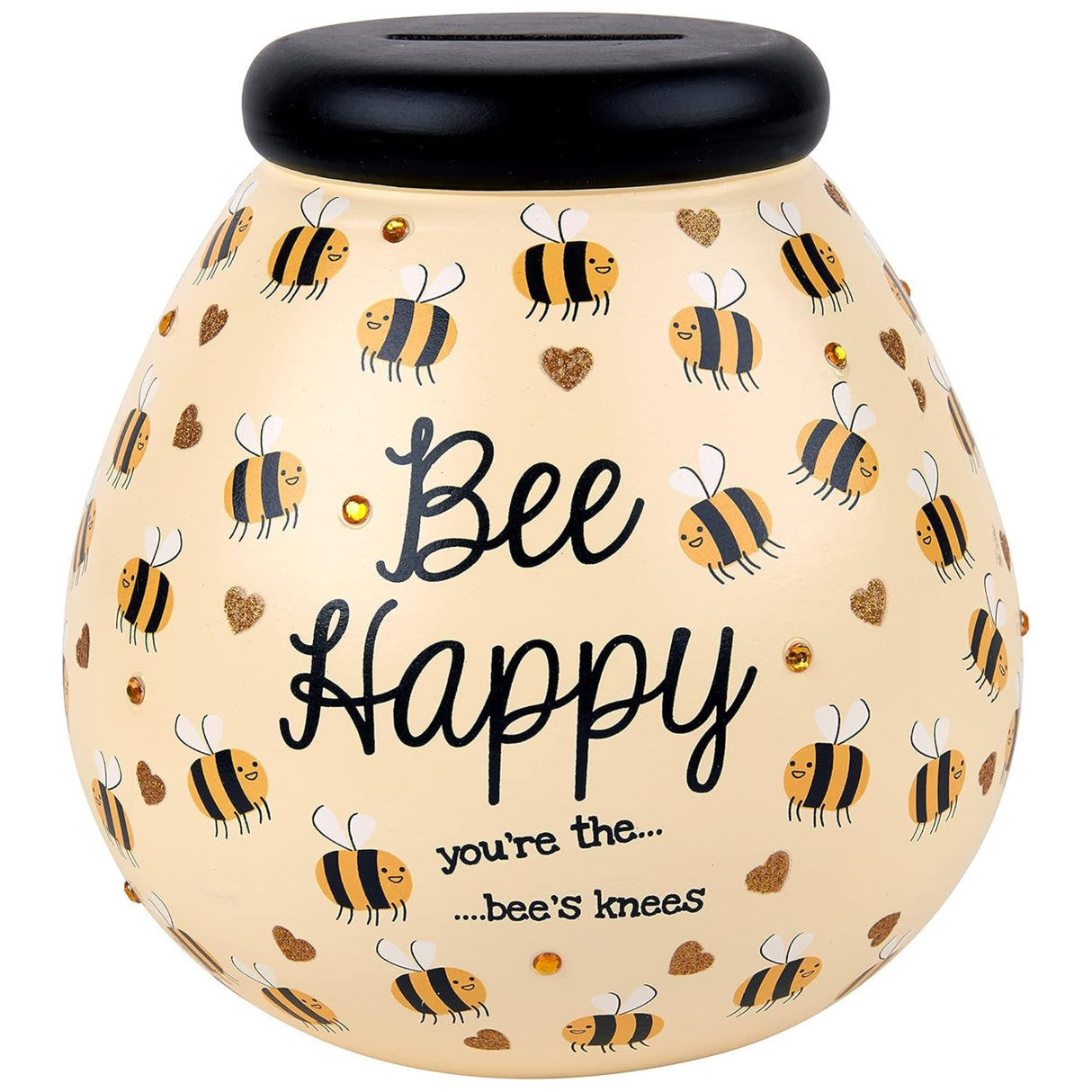 Pot of Dreams Money Box Savings Jar - Bee Happy