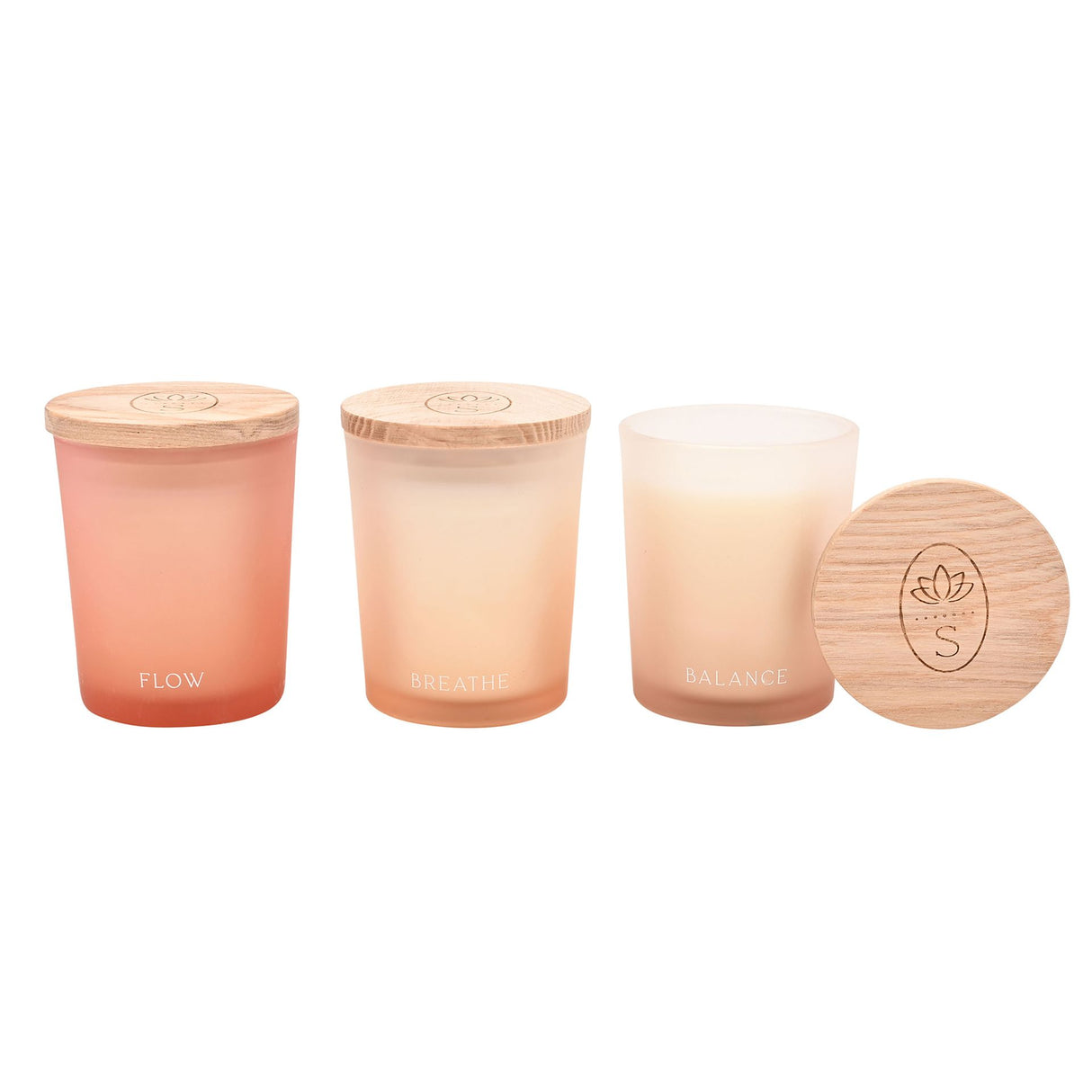 Serenity Wellbeing Tranquil Votive Candle Gift Set - Balance Breathe & Flow