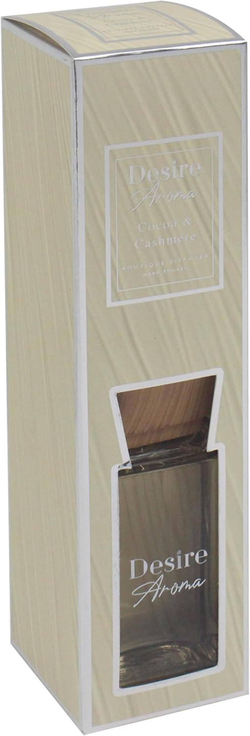 Desire aroma elegant 200ml reed diffuser - cocoa & cashmere