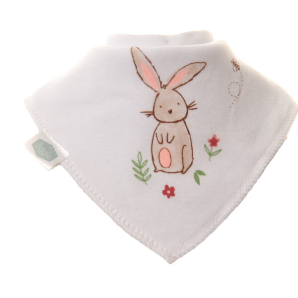 Ziggle Baby Bandanna Dribble Bib Set - Bunnies