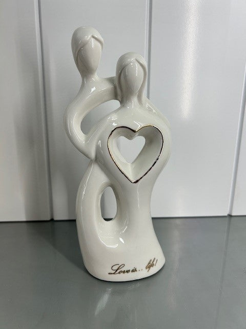 Love is Life Porcelain Cake Topper/Figurine