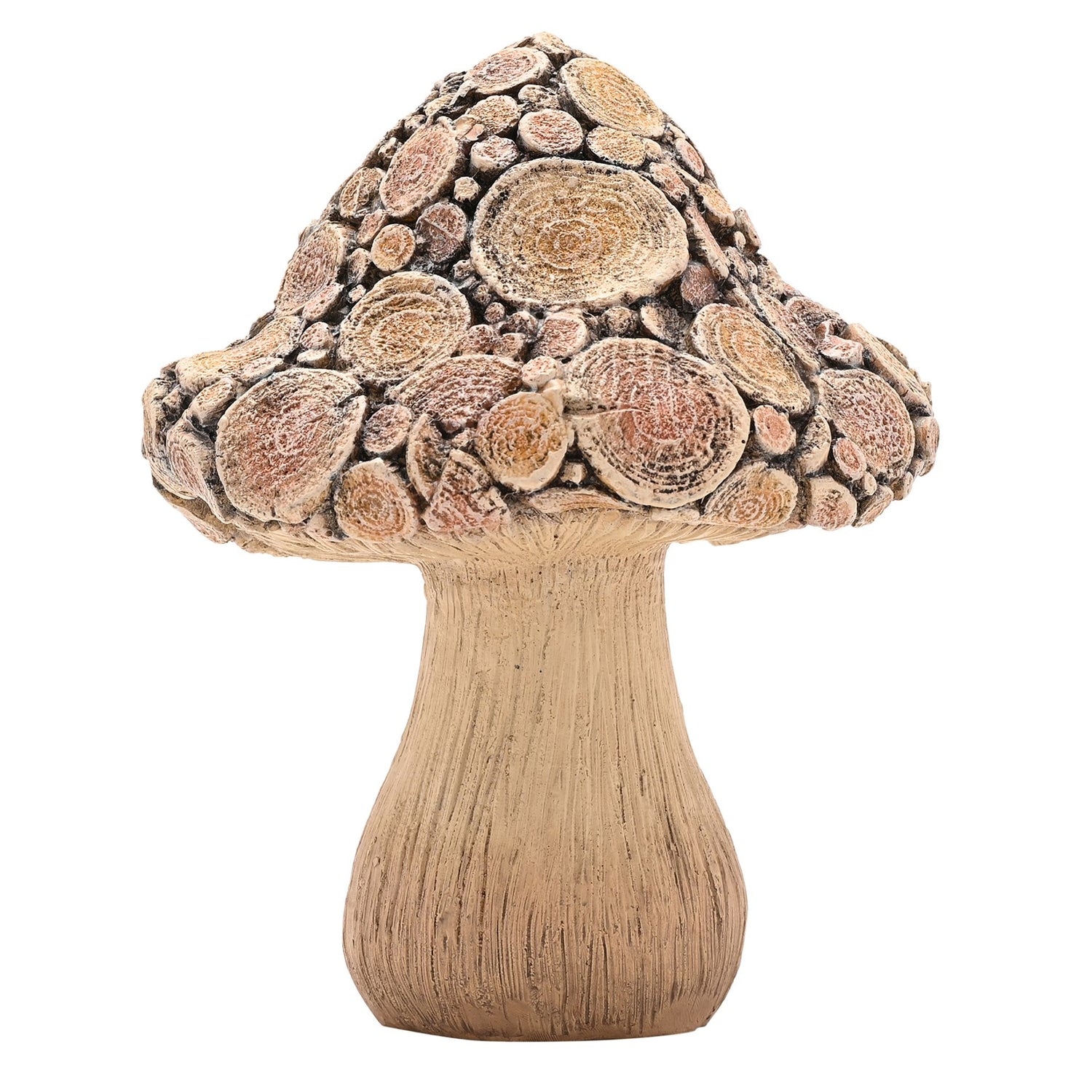Country Living Wood Effect Mushroom Ornament - Various Sizes