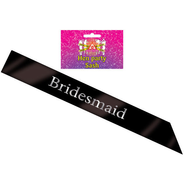 Black Hen Party Sash Sashes Hen Do Girls Night Out Celebration