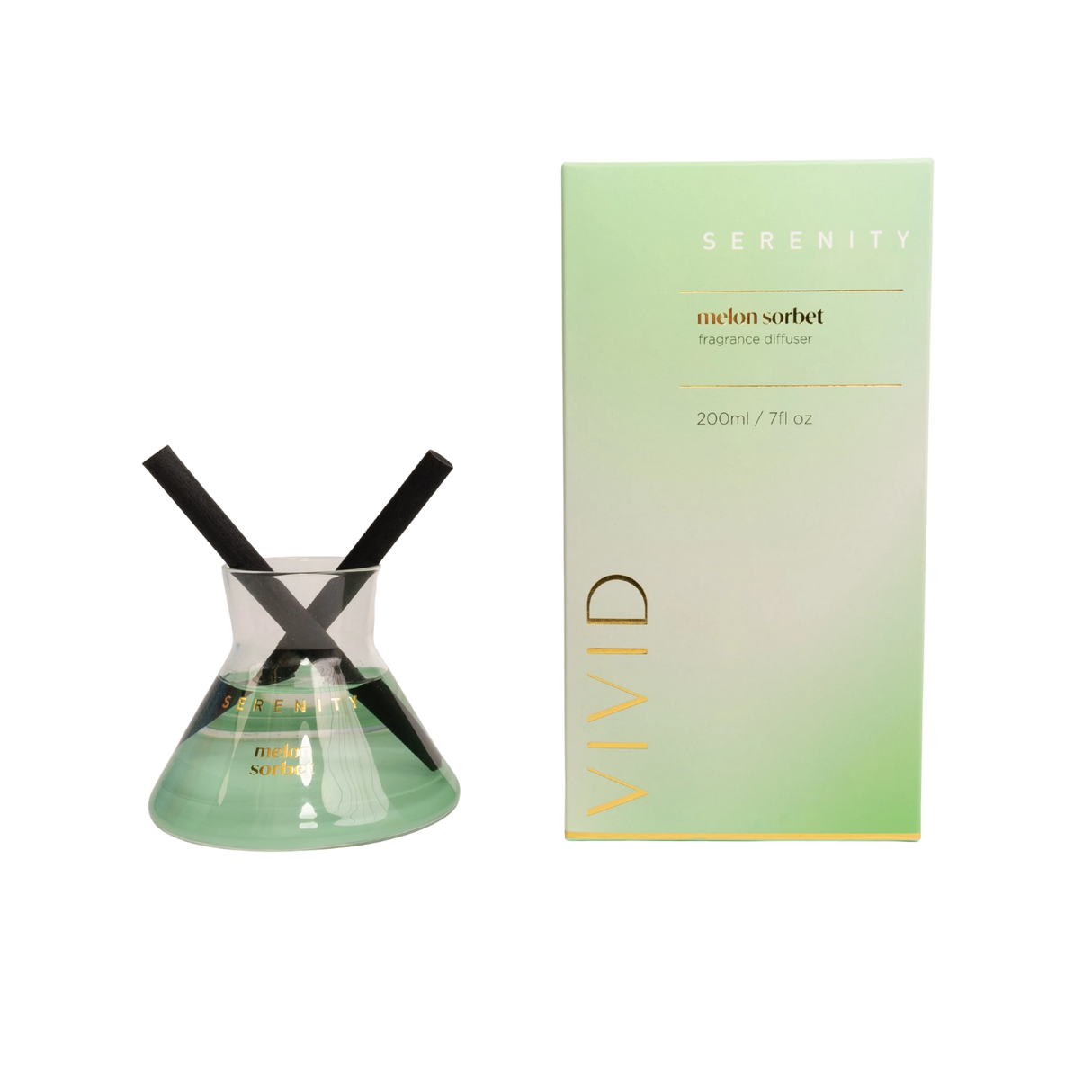 Serenity Vivid Collection 200ml Reed Diffusers - Melon Sorbet