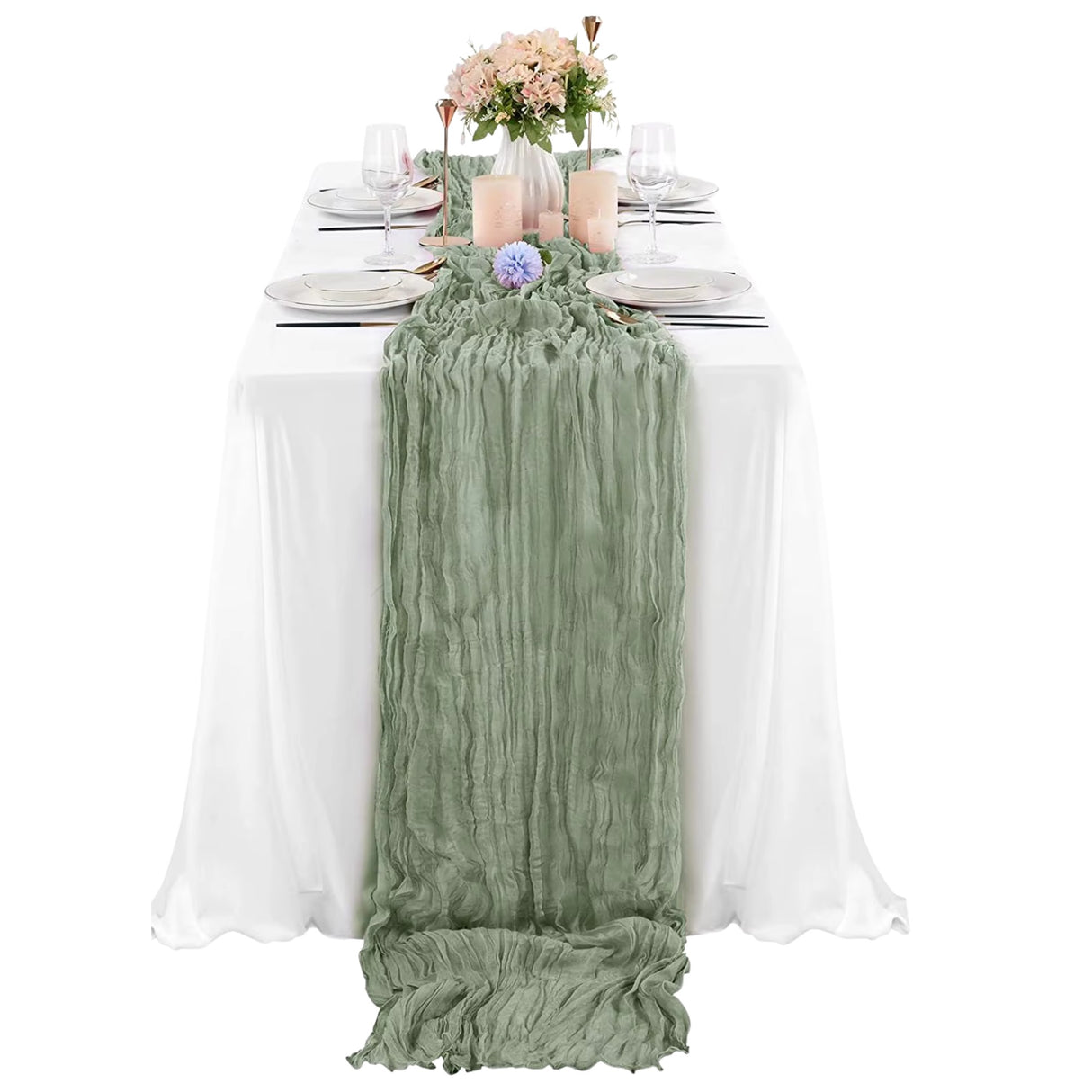 Cheesecloth Table Runner - Various Colours