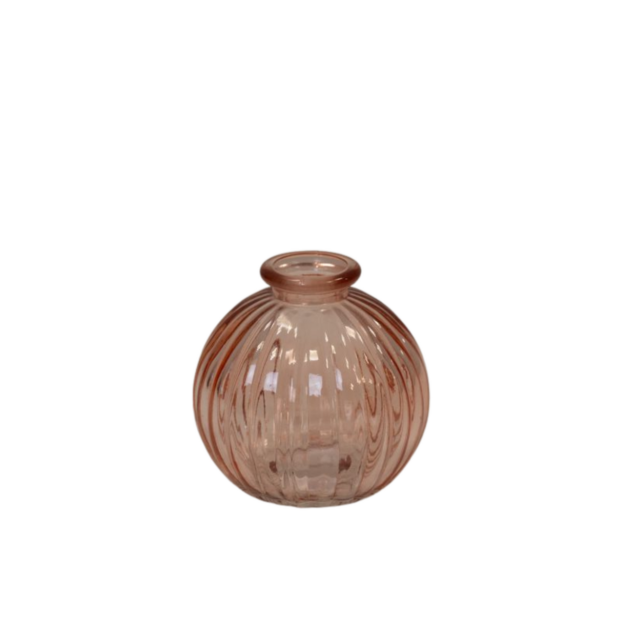 Satchville Glass Round Bottle rose
