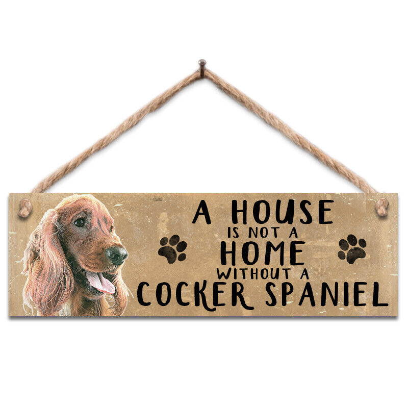 Dogs Cats Pets Wooden Hanging Sign Gift Plaque - Various Designs