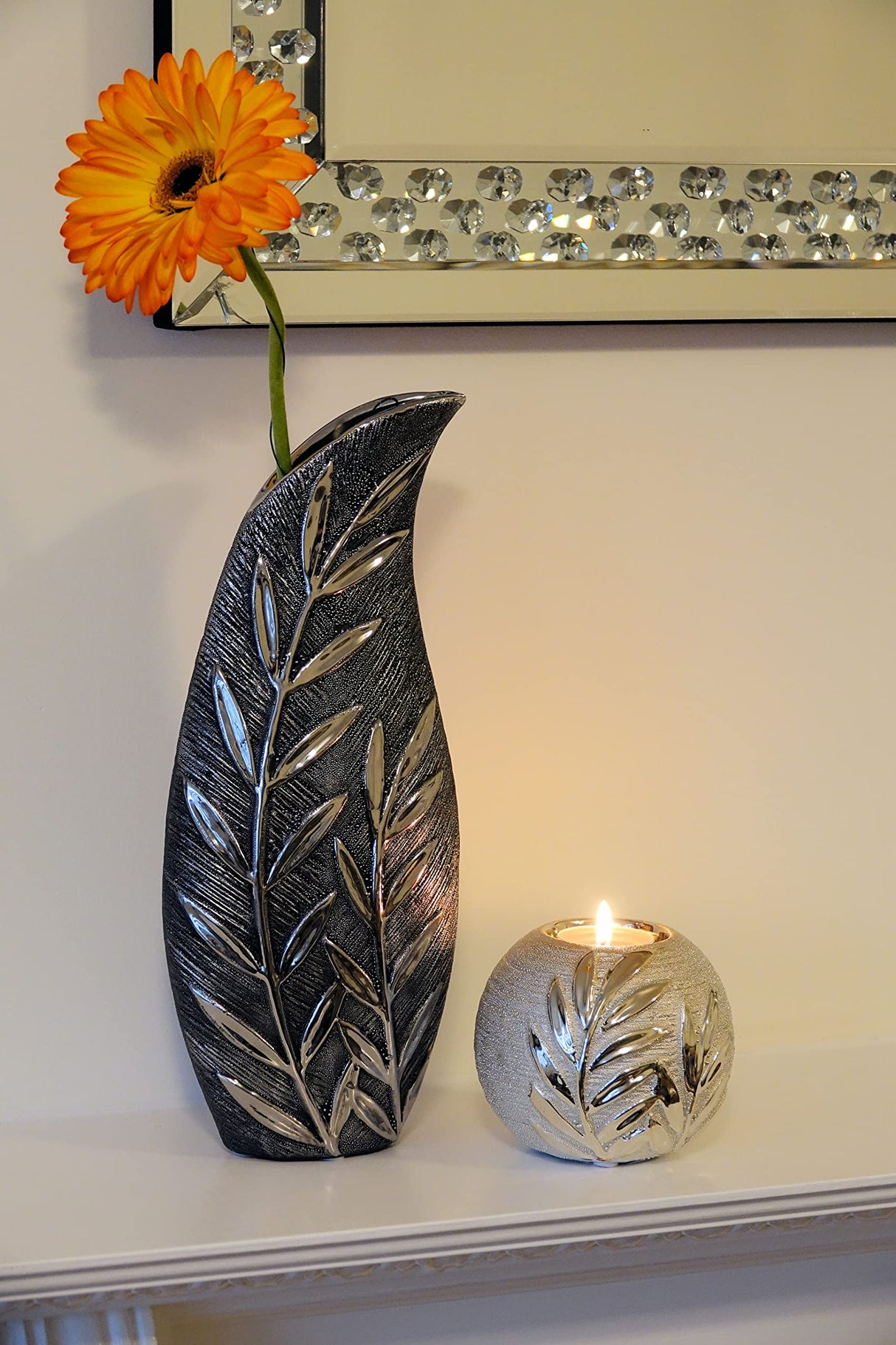 Willow Small Slender Vase - Gunmetal