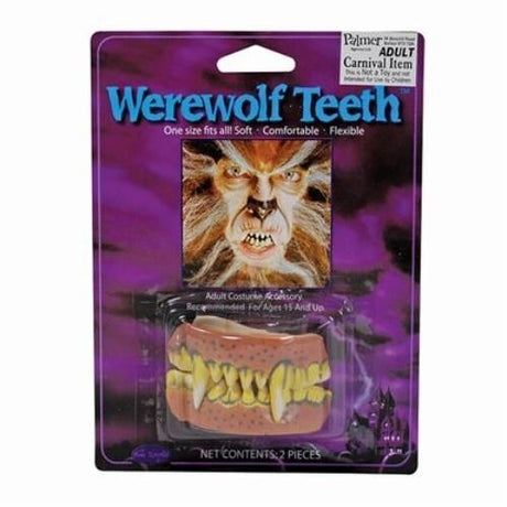 Werewolf Teeth Fancy Dress Costume Accessory