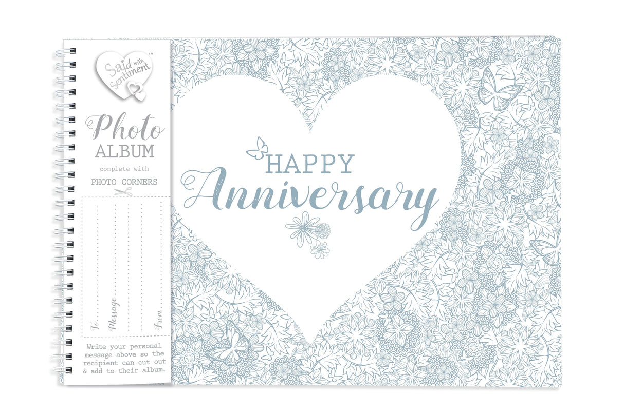 photo album, happy anniversary design