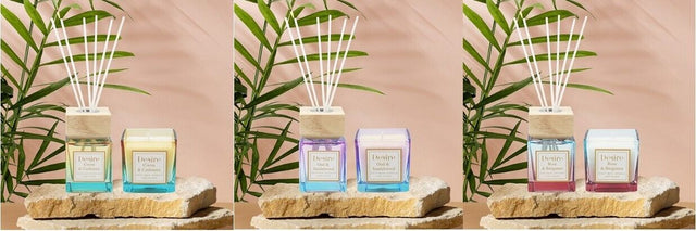 Desire Boutique Home Fragrance Gift Set Candle & Reed Diffuser - Various