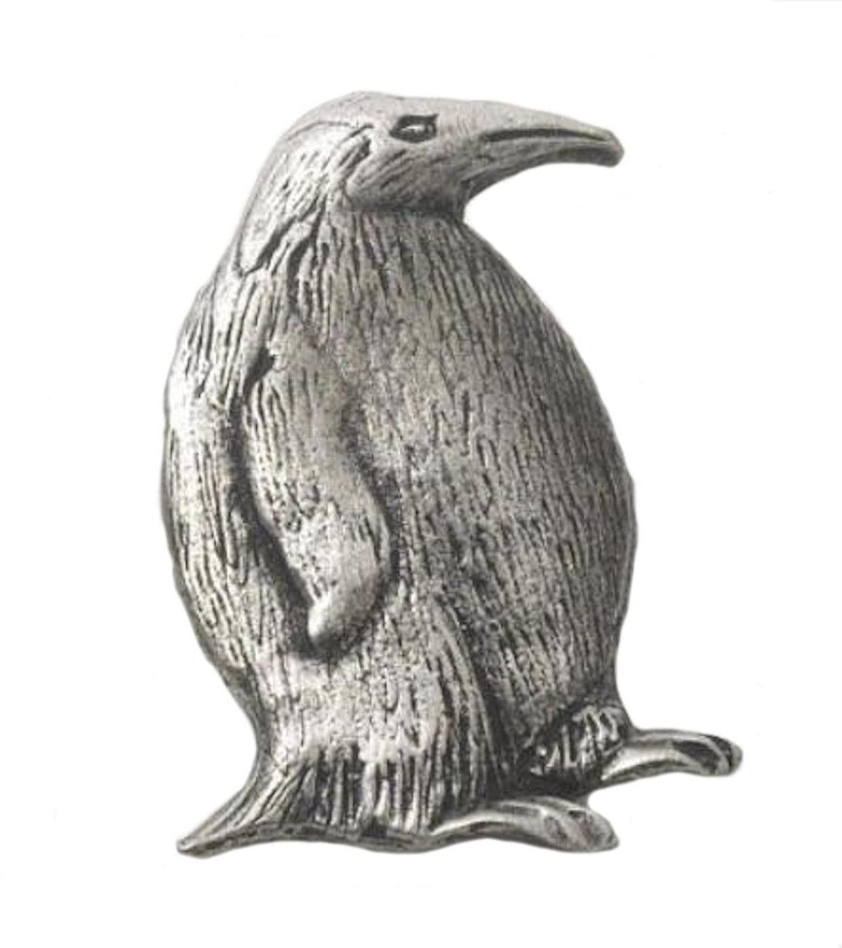 English Pewter Tie Pin or Lapel Badge - Penguin