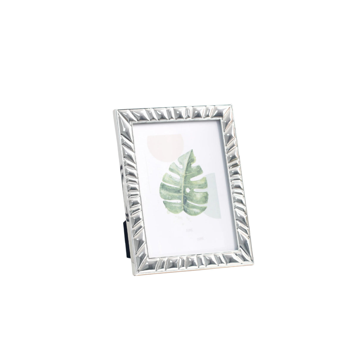 Woodside Home Living Patterned Edge Silver Photo Frame 4" x 6"