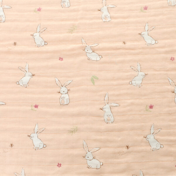 Ziggle Baby Large Muslin Square - Bunnies