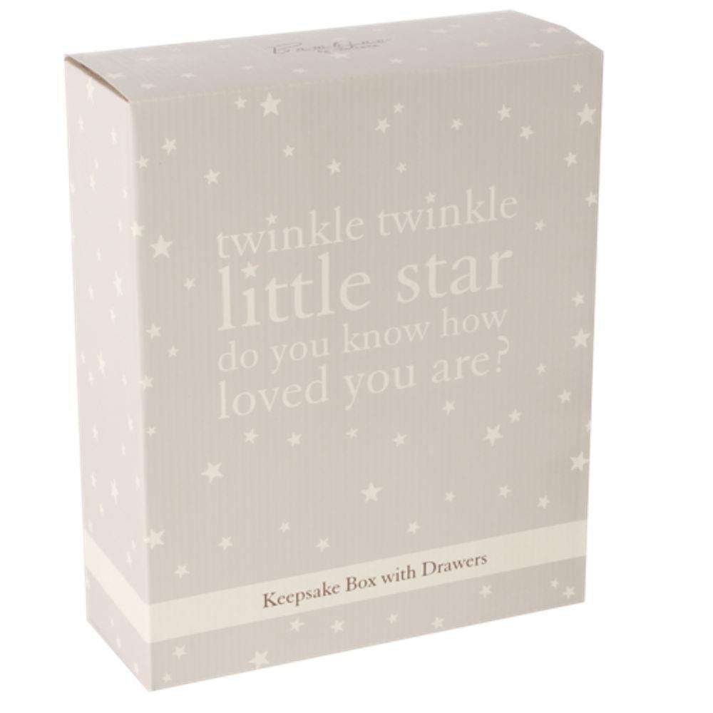 Bambino Little Stars Baby Keepsake Box - Twinkle Twinkle