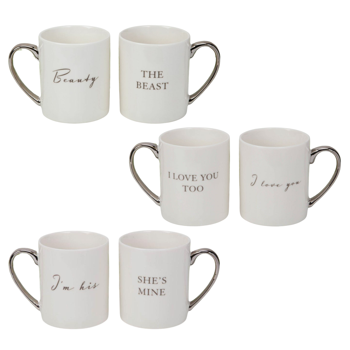 Amore Set of 2 Mugs Gift Set - Various Designs