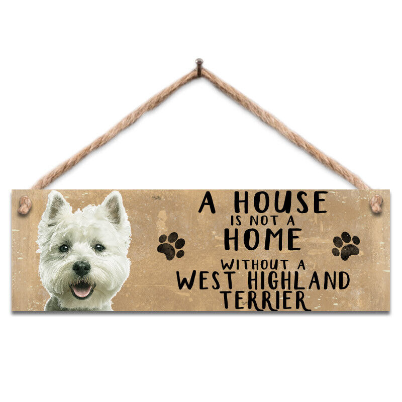 Dogs Cats Pets Wooden Hanging Sign Gift Plaque - Various Designs