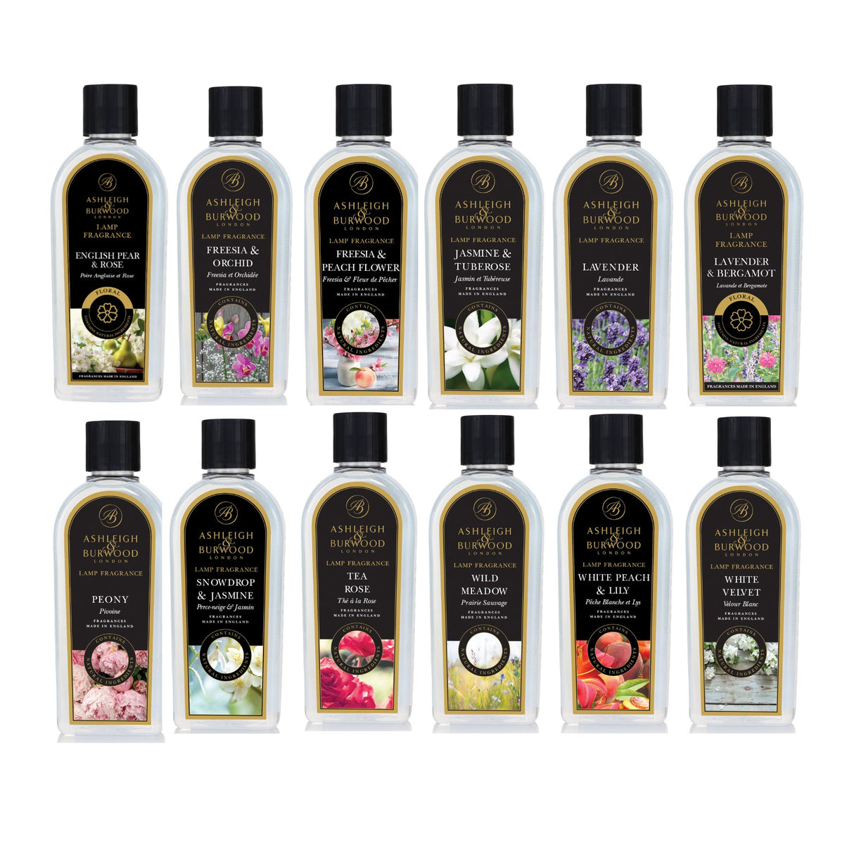 Ashleigh & Burwood Lamp Fragrance 500ml - Floral Fragrances