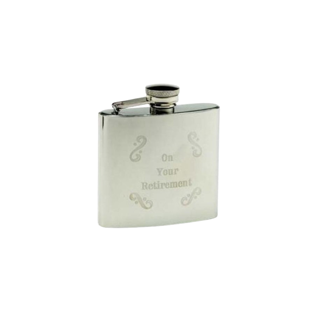 Harvey Makin 4oz Stainless Steel Hip Flask - On Your Retirement