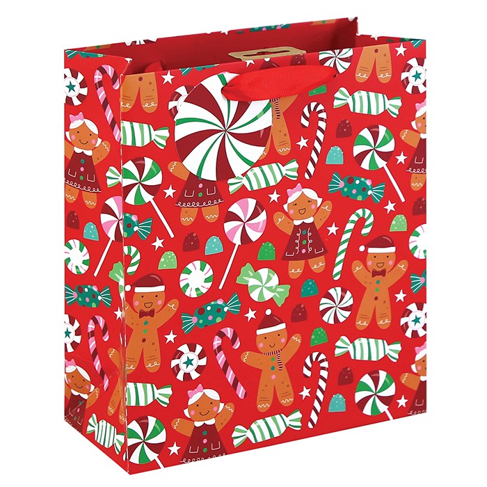 Gingerbread & Sweets Christmas Gift Bag - M