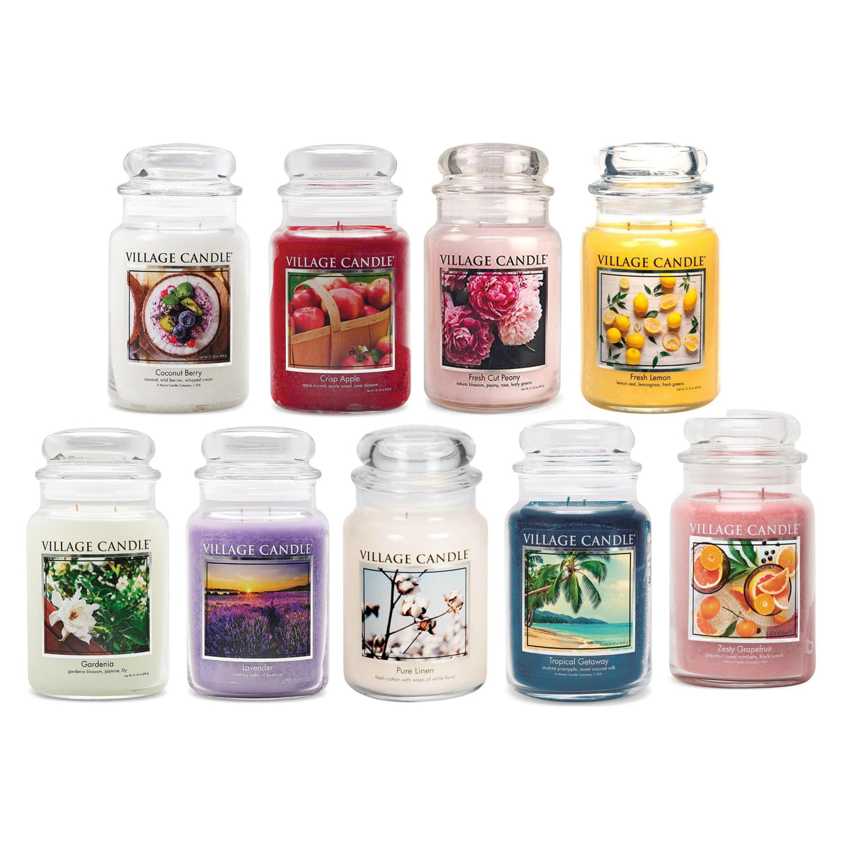 Village Candle Large Jar - Various Fragrances