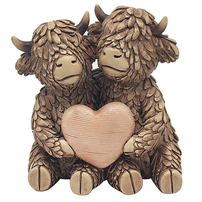 Hughie Highland Cow Figurine - True Love