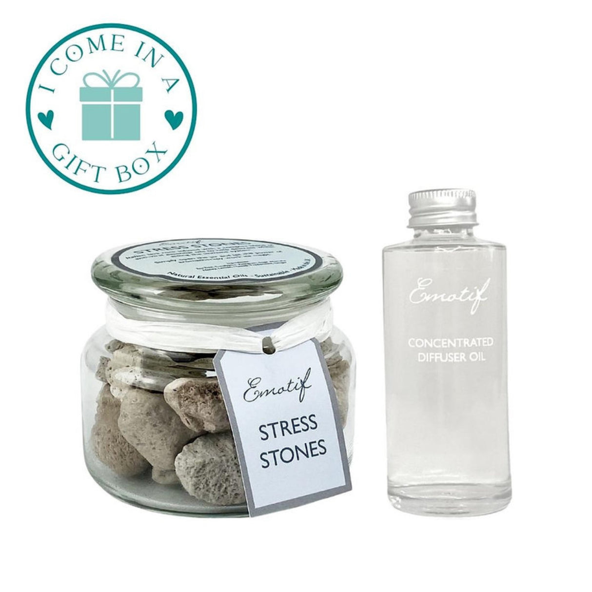 Emotif Aromatherapy Stones & Oil Gift Set - Various Fragrances
