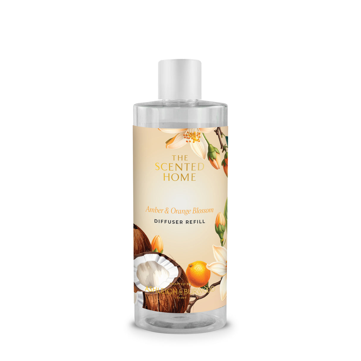 Ashleigh & Burwood New Scented Home Diffuser Fragrance Refill 300ml - Amber & Orange Blossom
