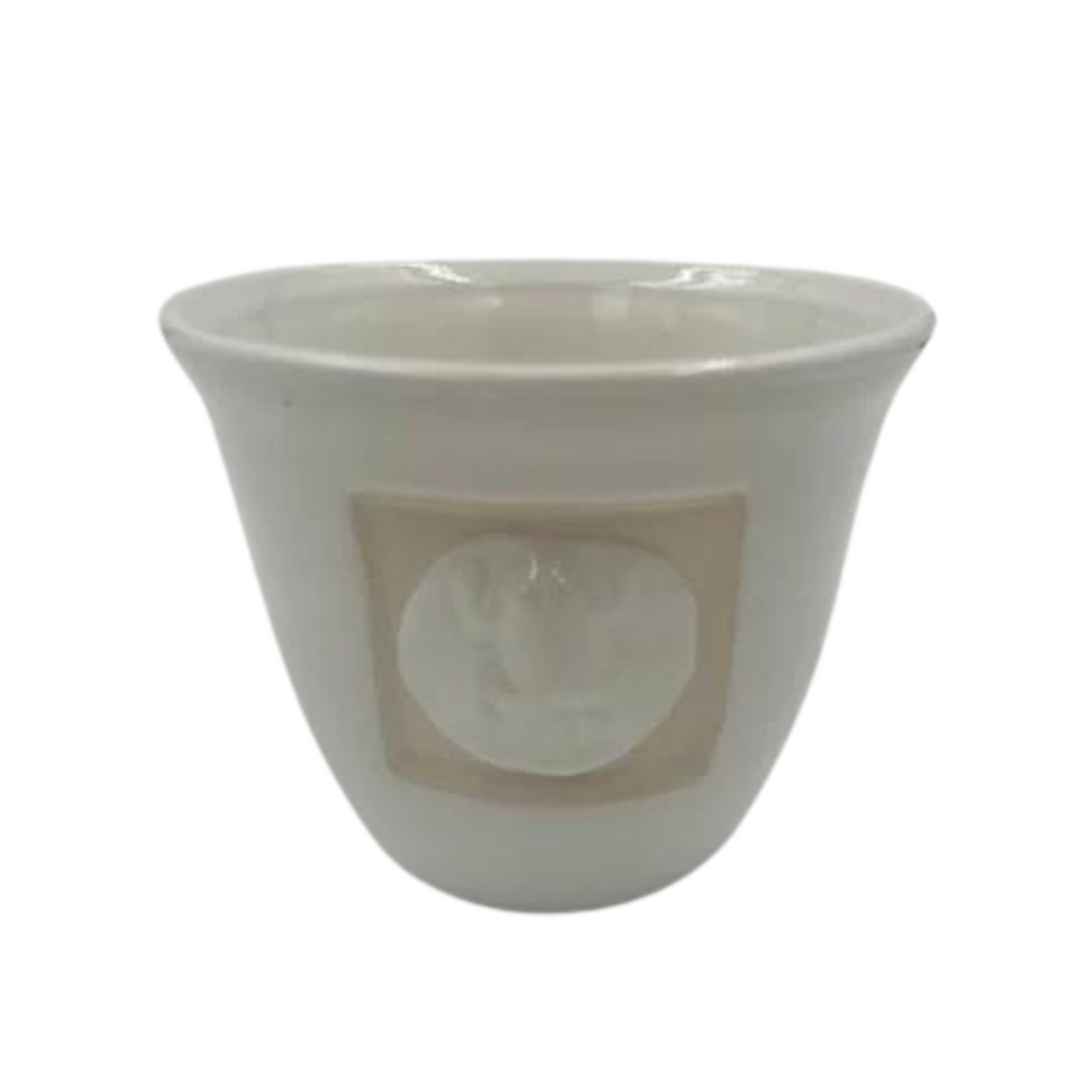 White Plant Pot with Frog Design - Various Sizes