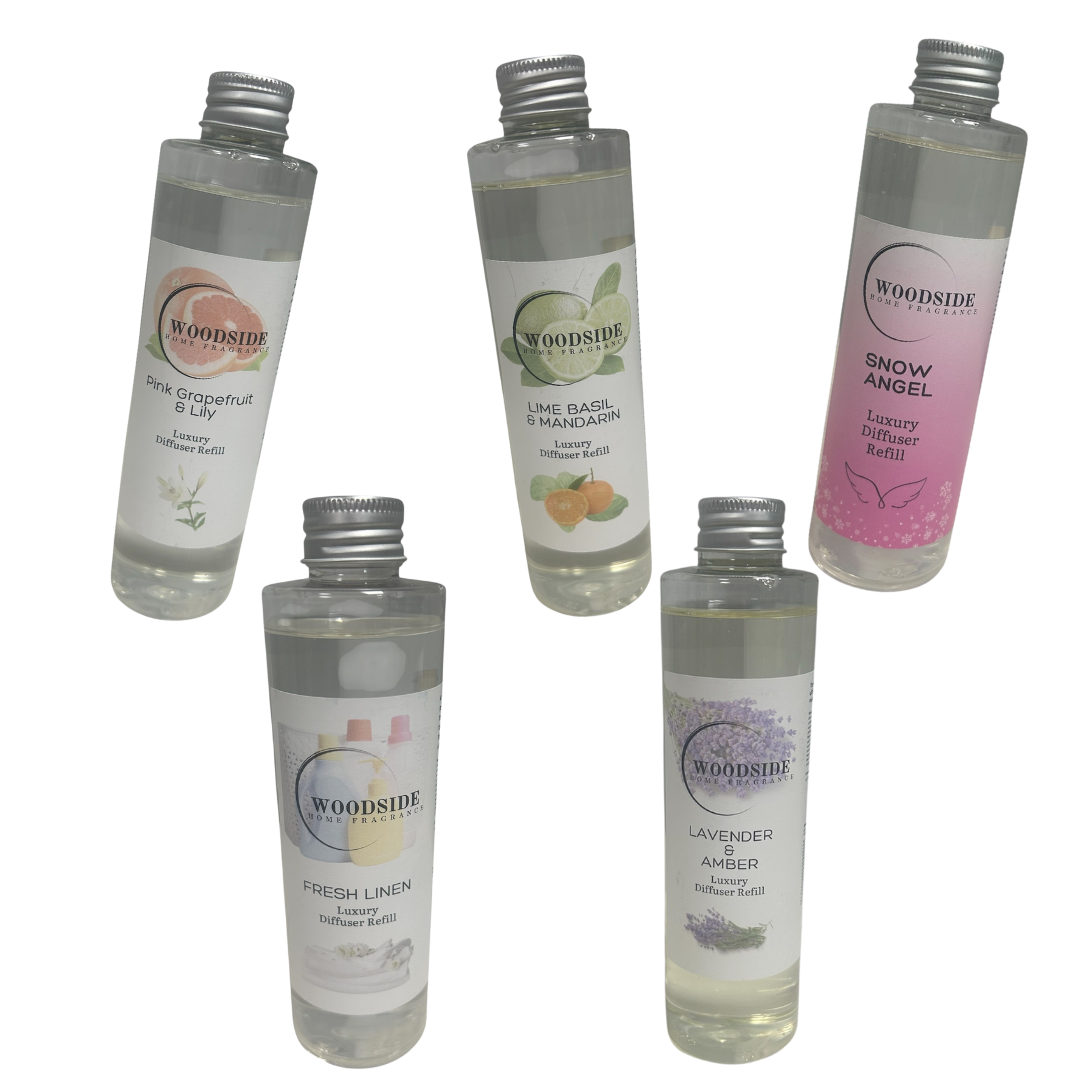 Woodside Home Fragrance Luxury Reed Diffuser Refills, Various Fragrances