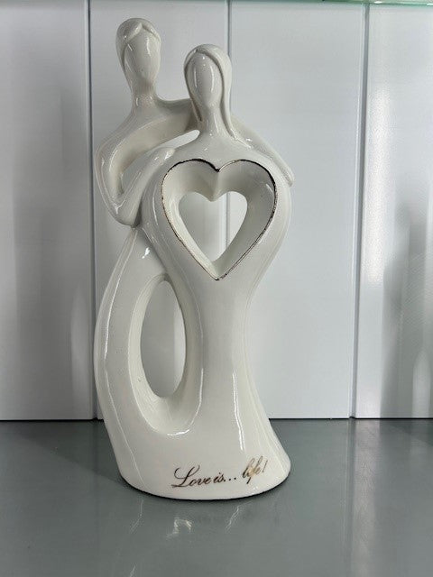 Love is Life Porcelain Cake Topper/Figurine