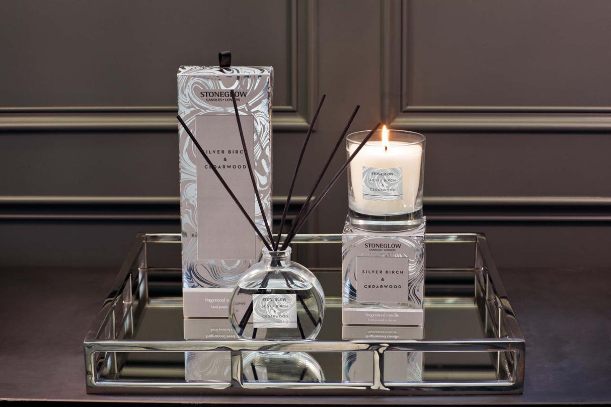 Stoneglow Candles Modern Classics Tumbler Candle - Cedar & White Birch