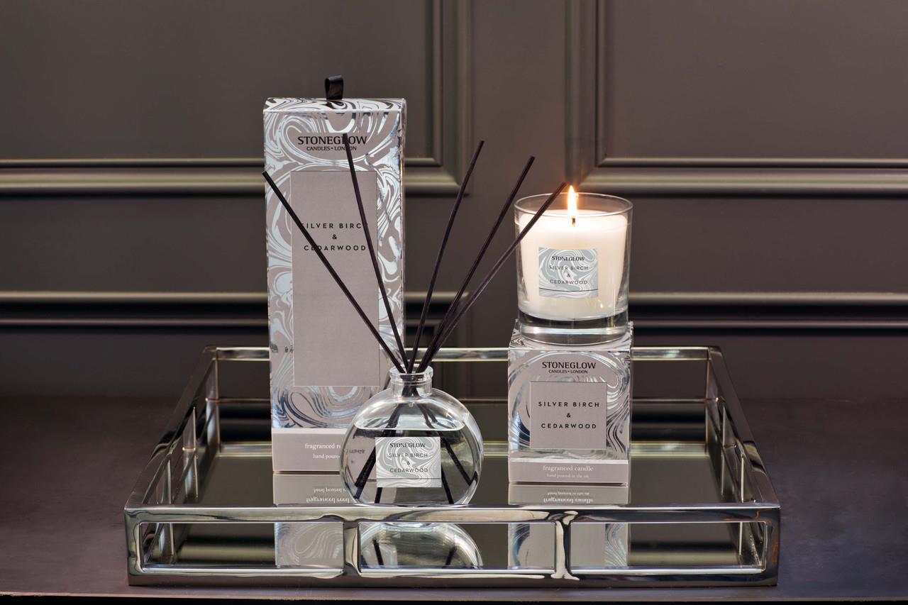 Stoneglow Candles Modern Classics Tumbler Candle - Cedar & White Birch