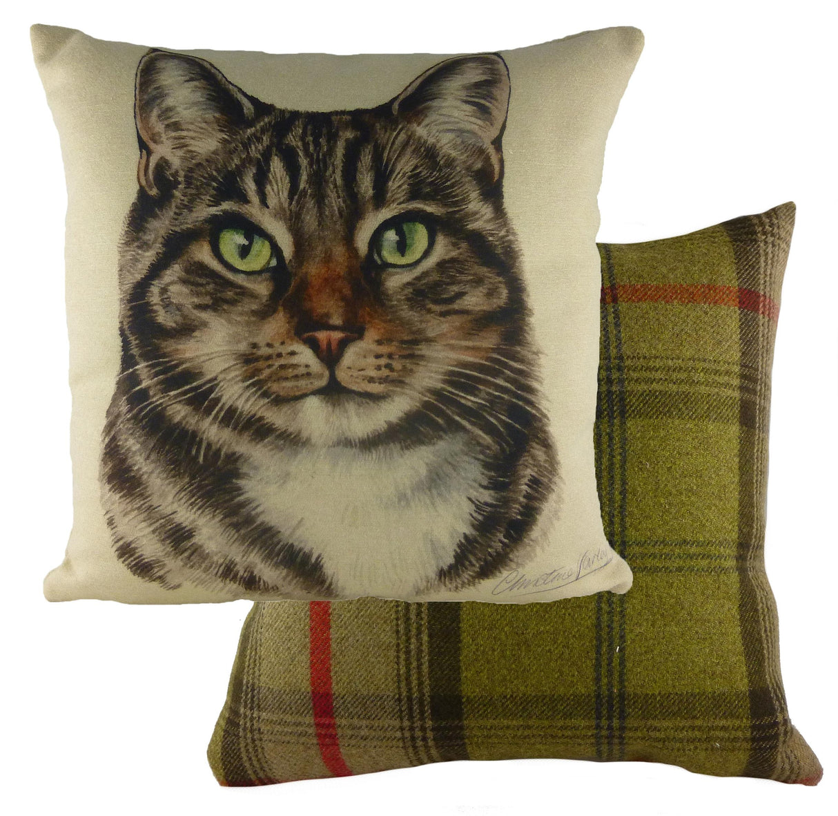 Evans Lichfield Waggydogz Cushion Cover: Tabby Cat 17"x 17"