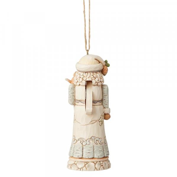 Heartwood Creek Hanging Ornament - White Woodland Nutcracker Santa