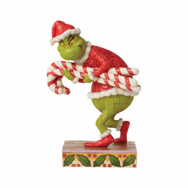 The Grinch by Jim Shore Figurine - Grinch Stealing Candy Canes