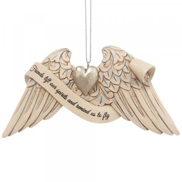 Heartwood Creek Hanging Ornament - Angel wings: friendship