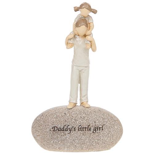 Daddys Little Girl Figurine daughter on Dads shoulders