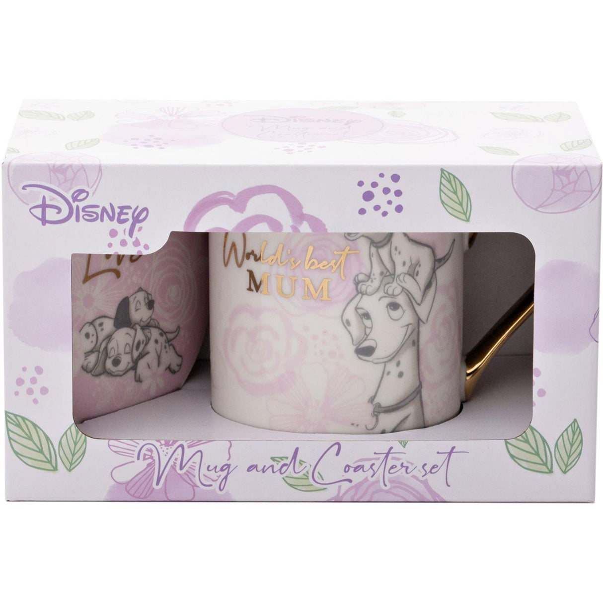 Disney Magical Beginnings Mug & Coaster Set - Mum (Dalmatians)