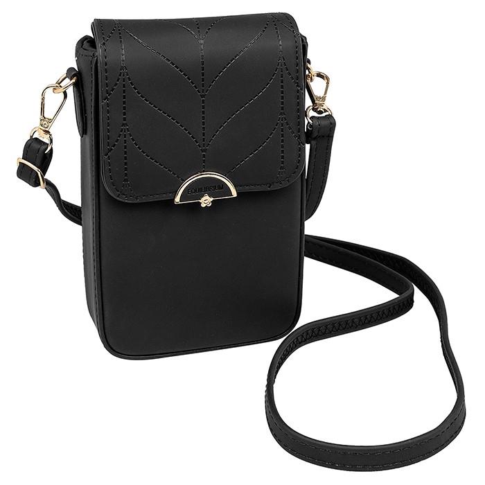 Equilibrium Star Embellished Mobile Phone Bag - Black