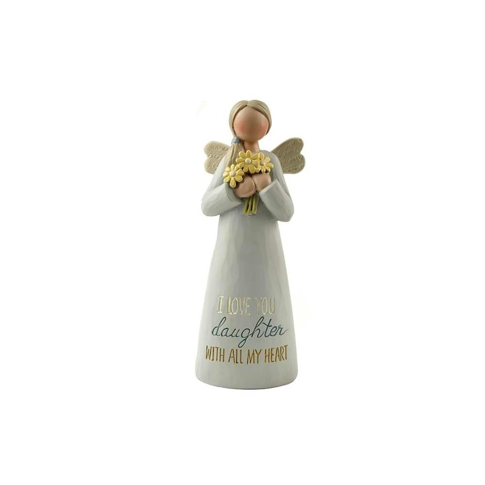 Feather & Grace Angel Figurine - Daughter (I Love You)