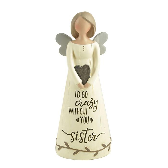 Feather & Grace Angel Figurine - Sister (I'd Go Crazy Without You)