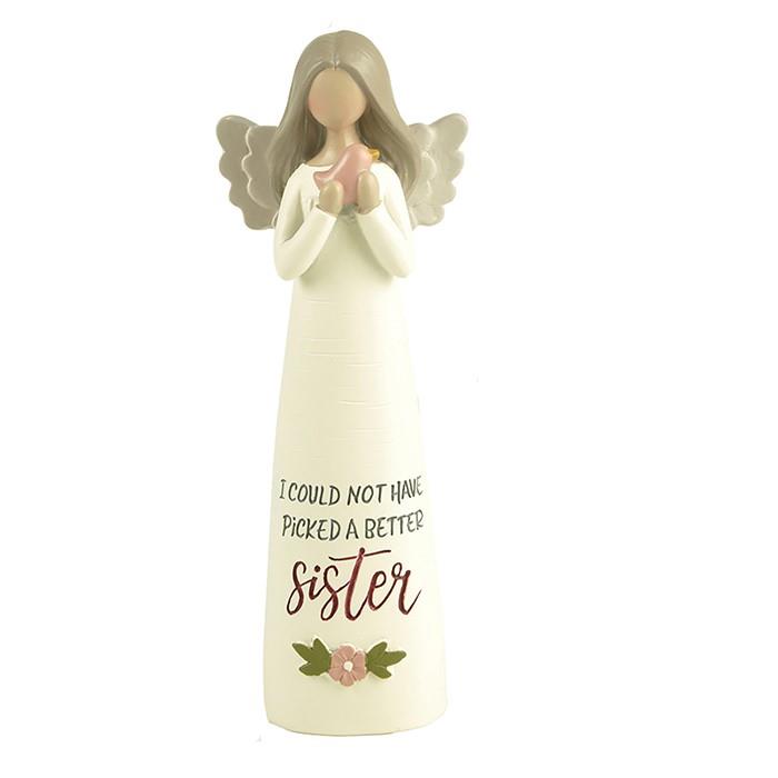 Feather & Grace Angel Figurine - Sister (Could Not Have Picked A Better)