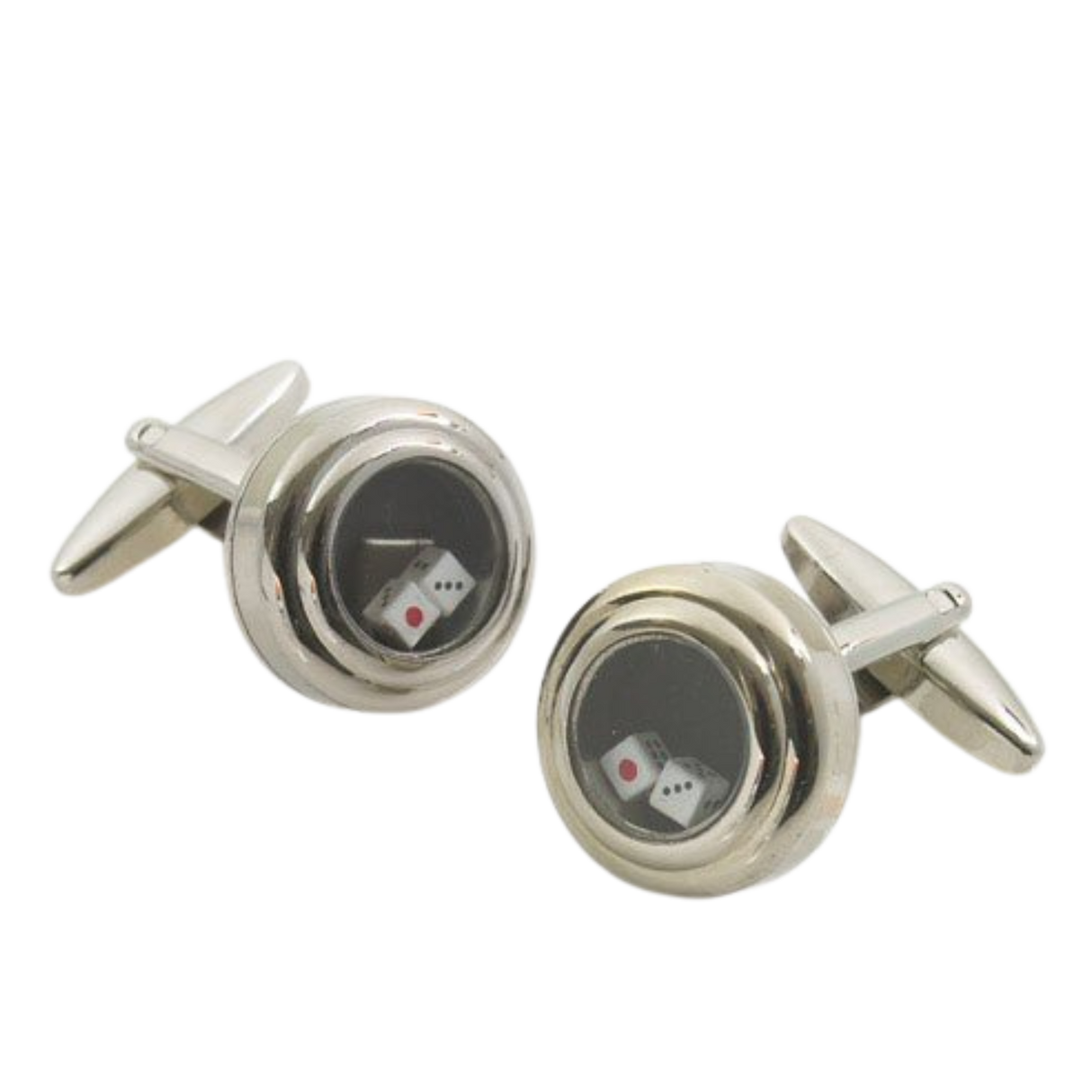Pair Of Dice in shaker Cufflinks