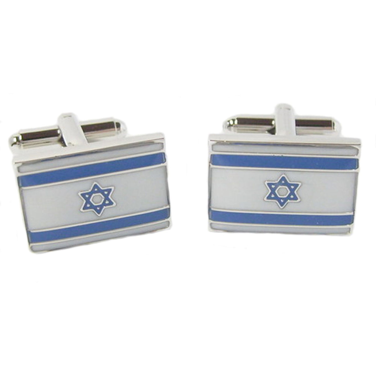 Israel Star of David Flag Cufflinks